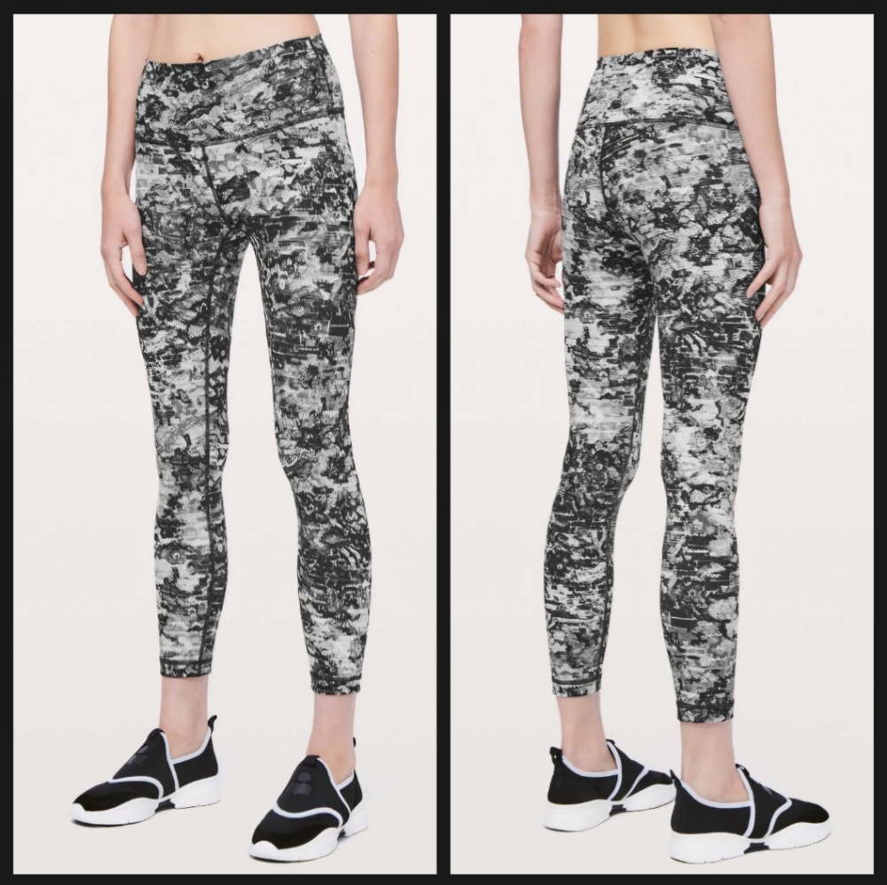 Lululemon Wunder Under High-Rise 7/8 Tight *Full-On Luxtreme Masked Lace Starlig